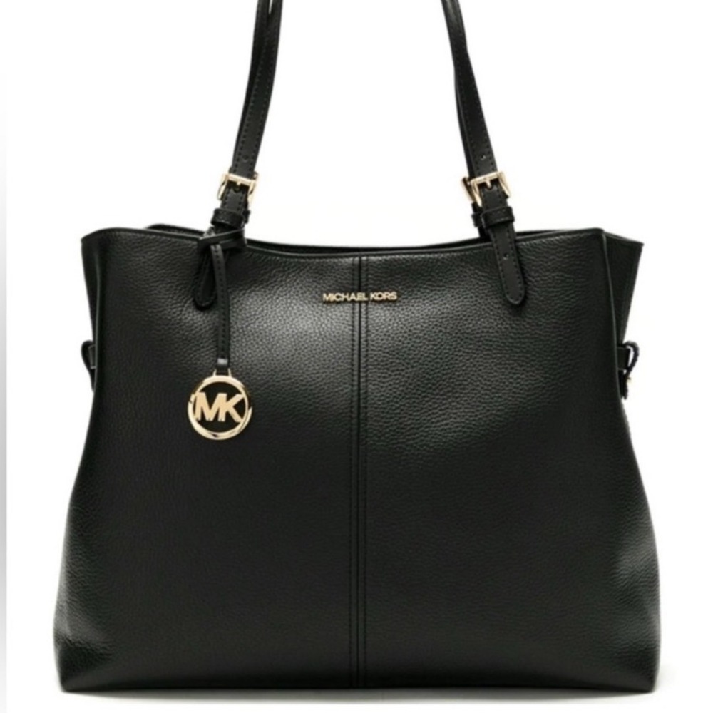 Michael Kors Vintage Y2K Large Lenox Pebbled Leather Shoulder Bag